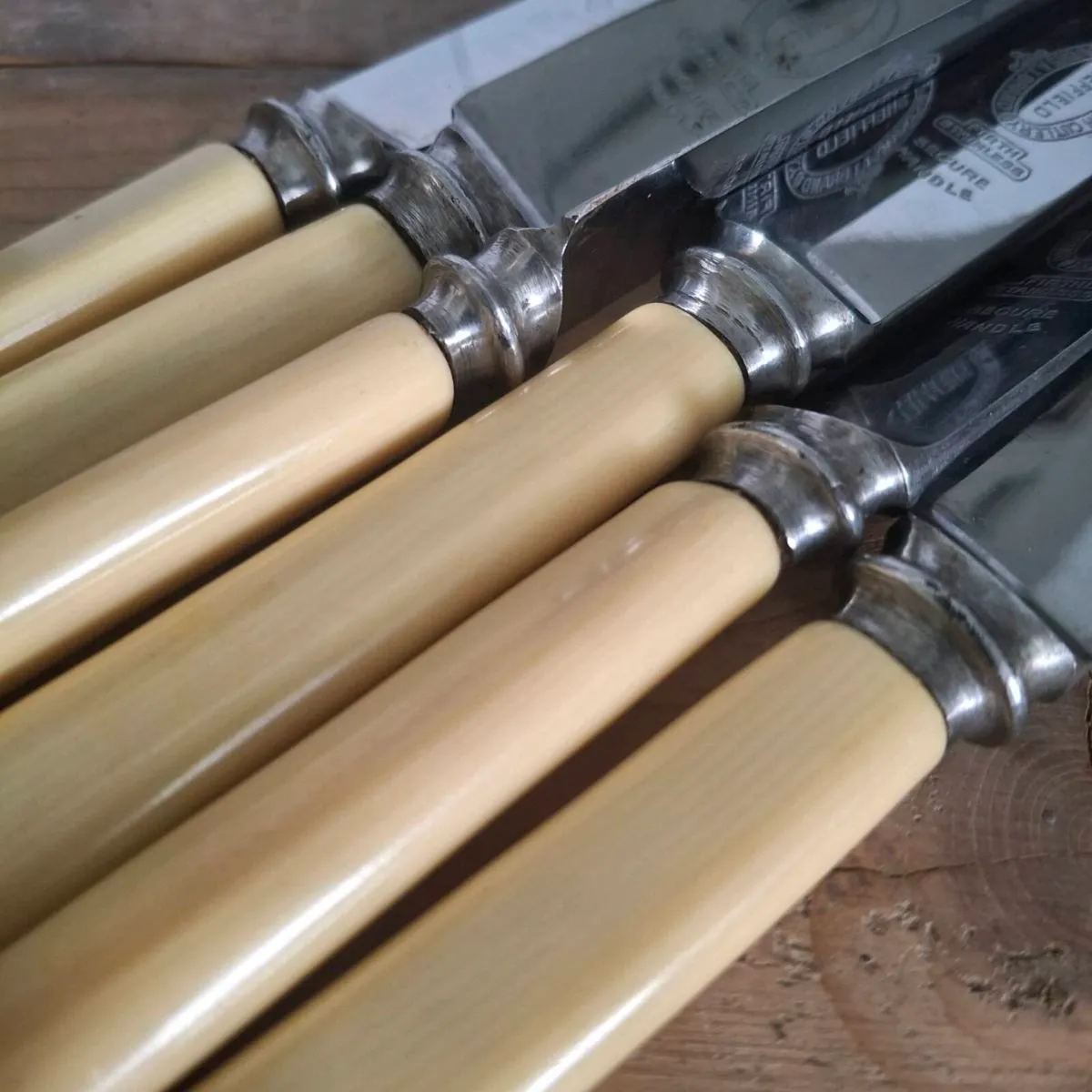 Firth Stainless A1 Faux Bone Handle Knives - Image 3
