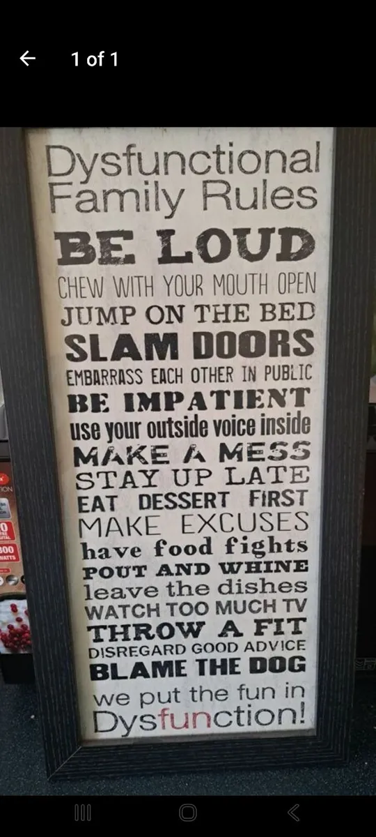 Framed poster