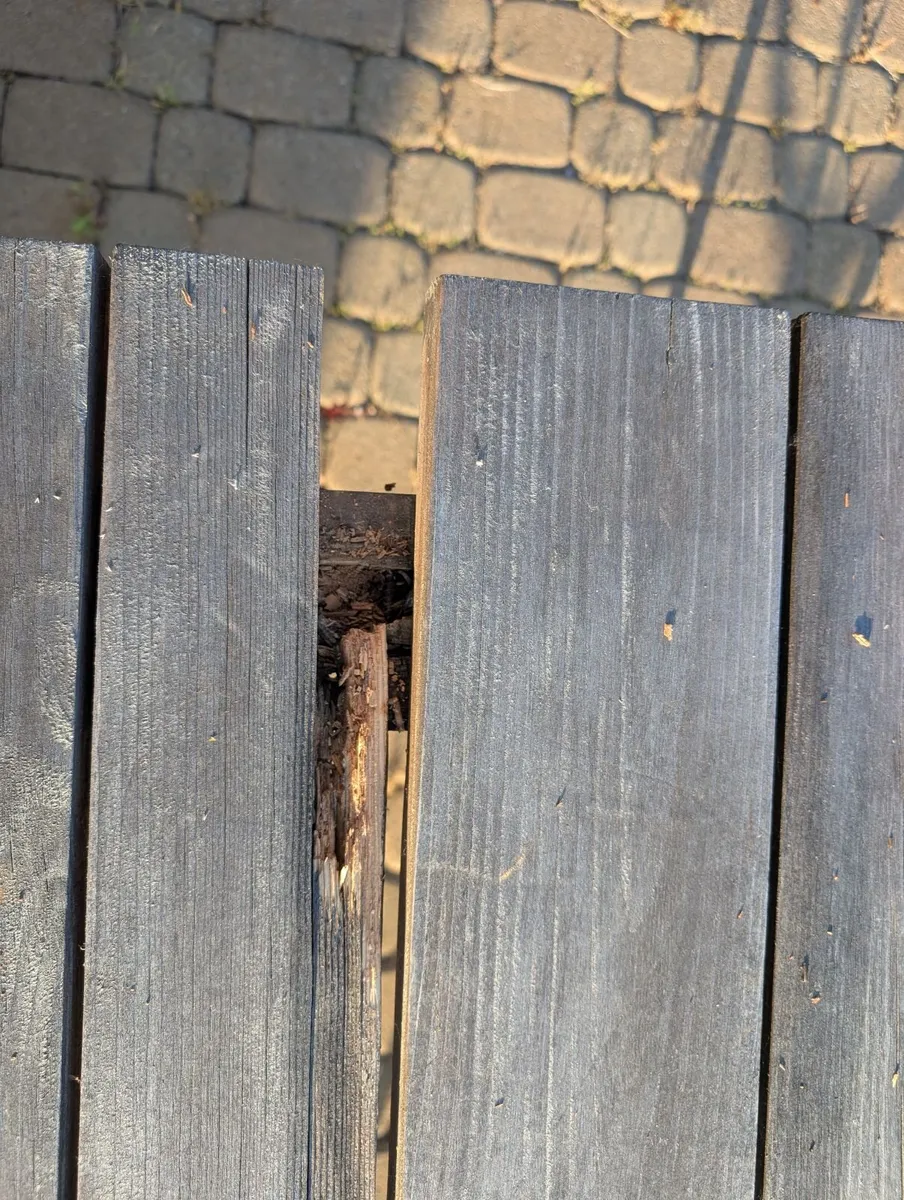 Beer garden benches and table - Image 1