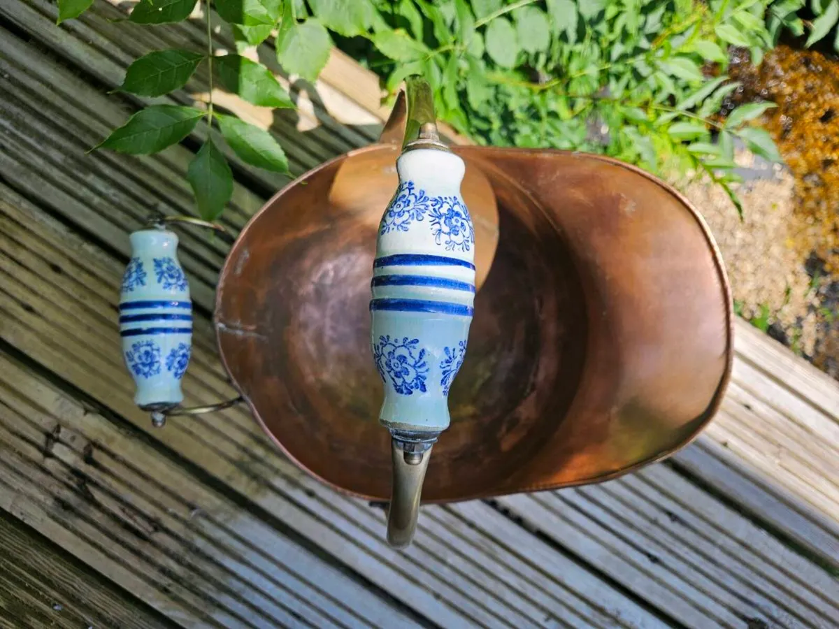 Antique Copper & Brass Coal Scuttle | Delivered - Image 3