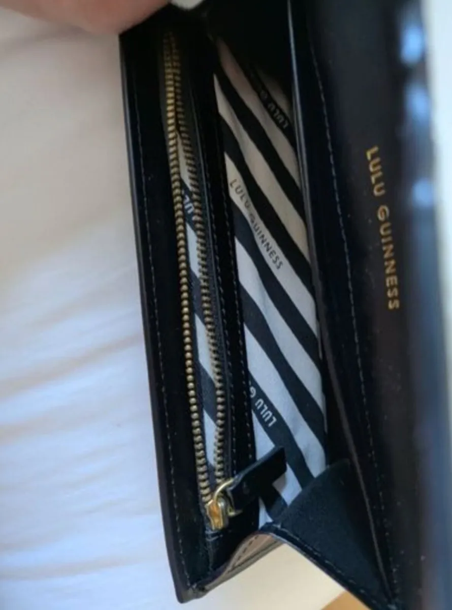 Designer Lulu Guinness Leather Continental Wallet - Image 2