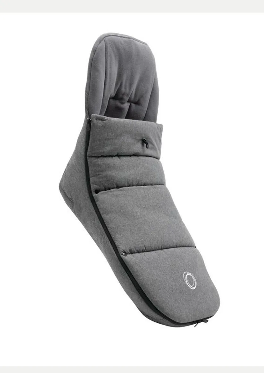 2 x Bugaboo Footmuff (Grey Melange) - Image 1