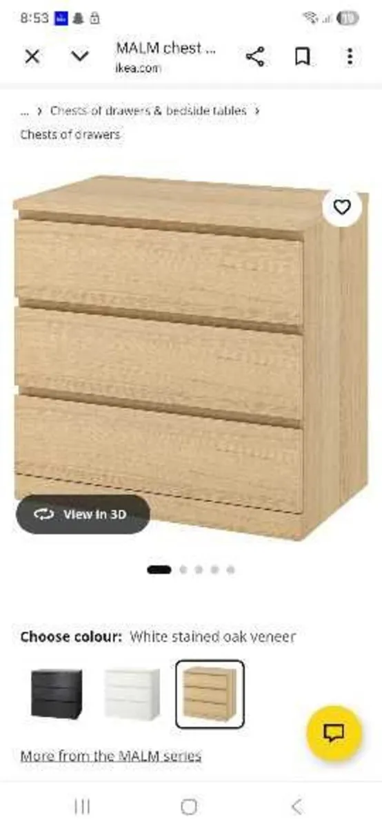 Malm chest of drawers - Image 1