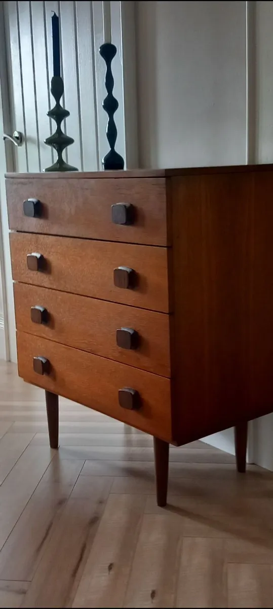 Mid century Danish teak chest of drawers 1960s - Image 1