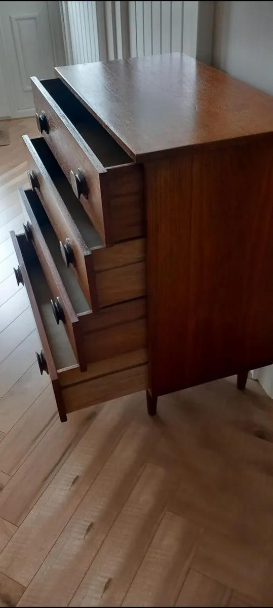 Mid century Danish teak chest of drawers 1960s - Image 3
