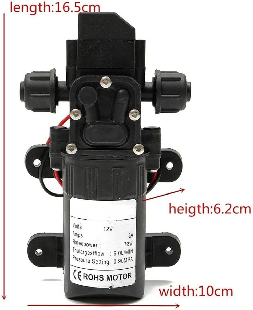 High Pressure Pump 12V Automatic Switch Water Pump - Image 1