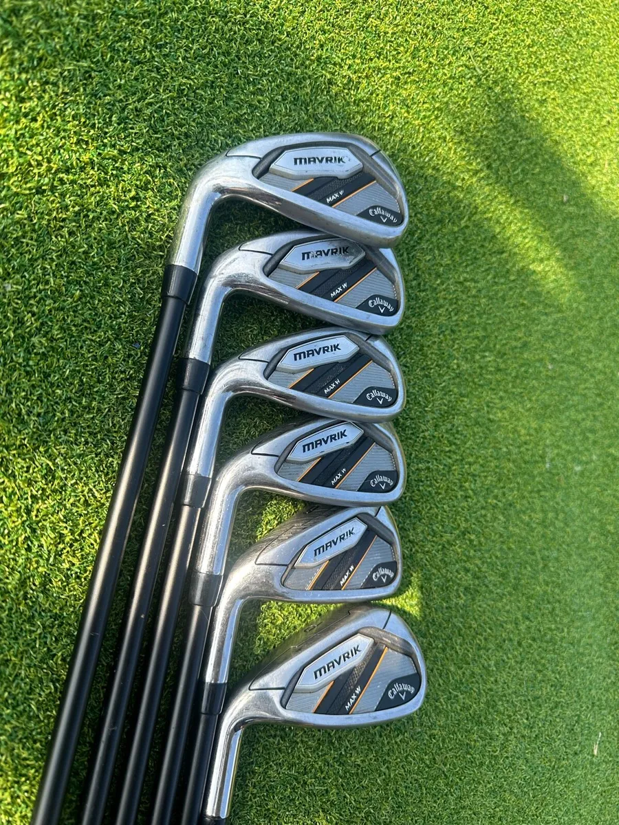 Left hand Callaway Mavrik irons - Image 1