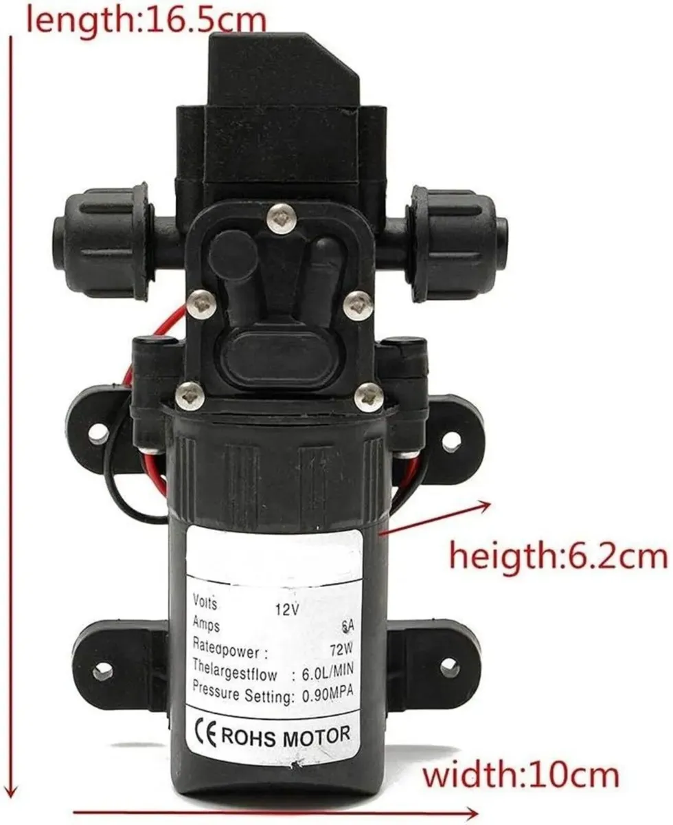 High Pressure Pump 12V Diaphragm Water Pump - Image 2