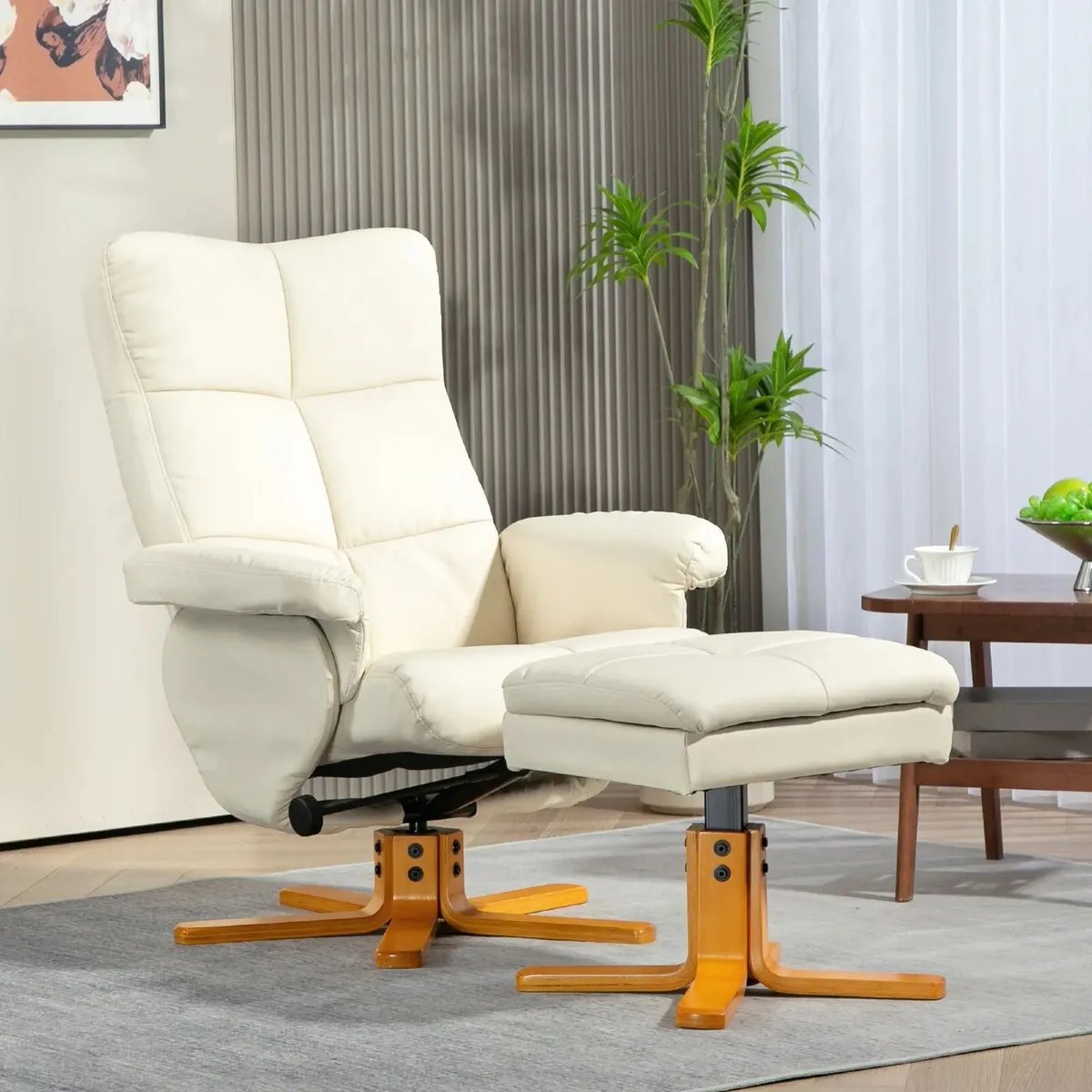 Relax Armchair with Footstool  Adjustable Backrest - Image 1