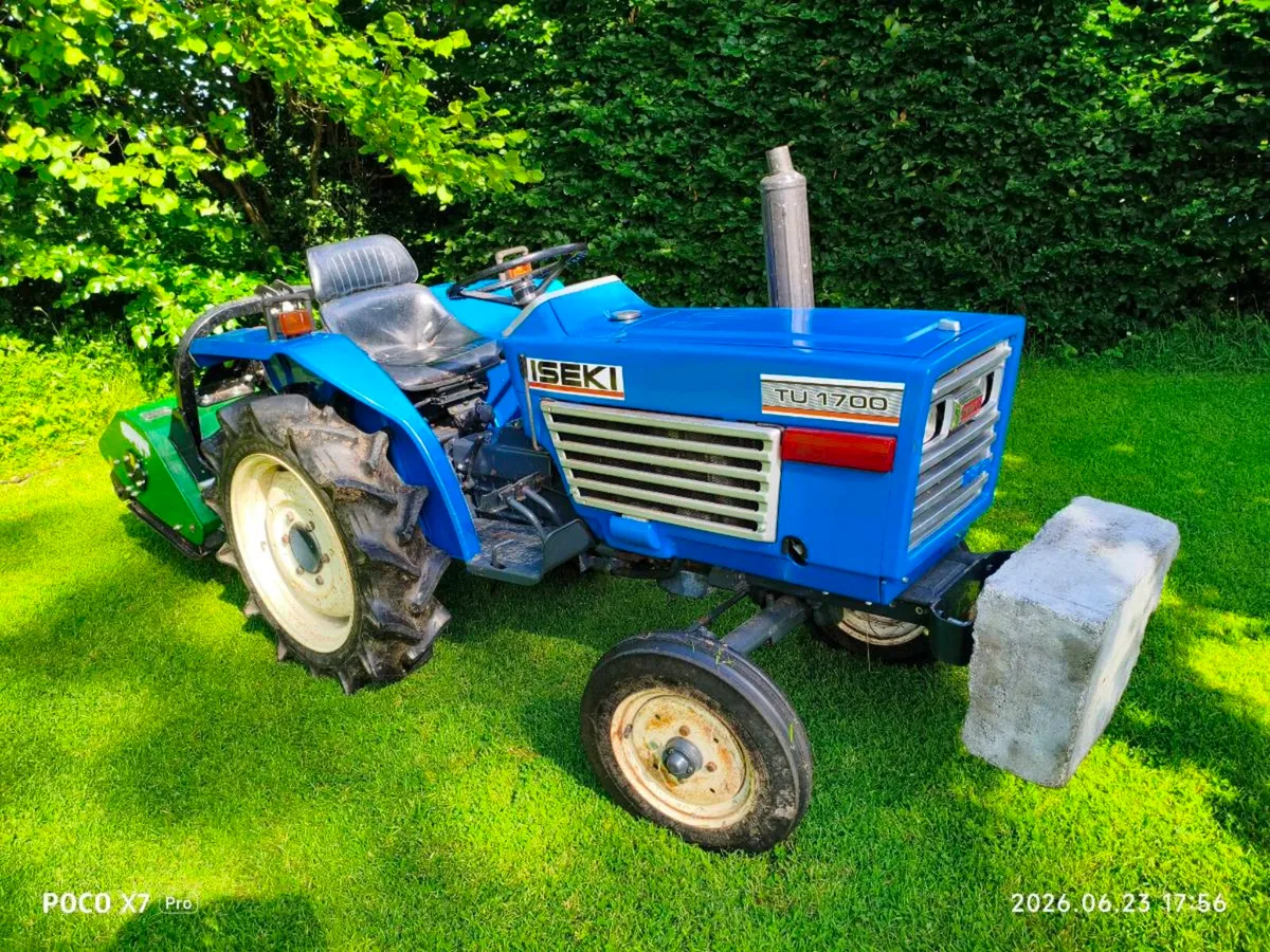 Iseki TU1700 Compact Tractor & Flail Mower - Image 2