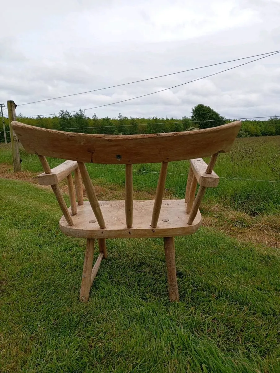 Rare Antique 19th Century Irish Hedge/Famine Chair - Image 3