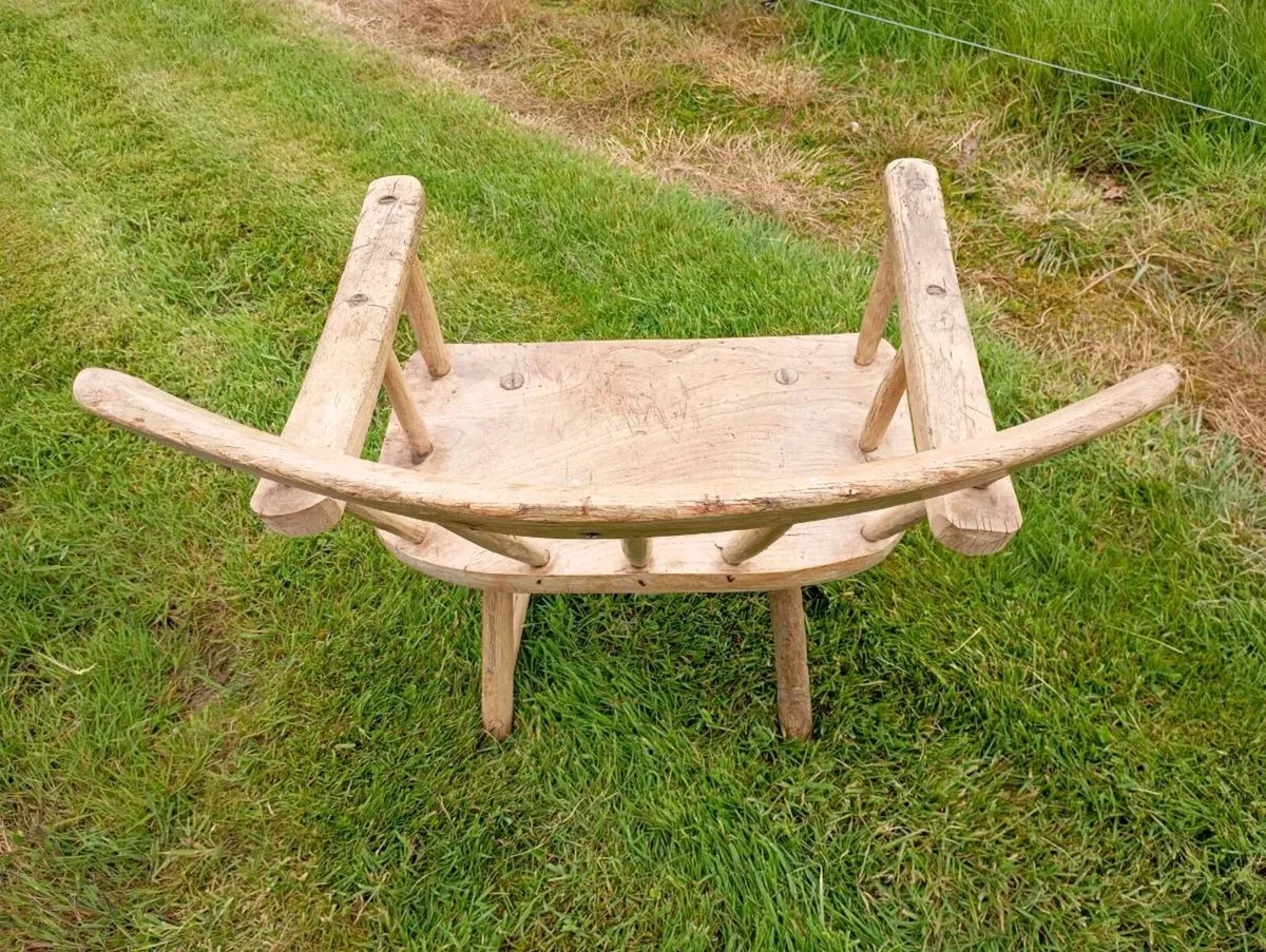 Rare Antique 19th Century Irish Hedge/Famine Chair - Image 4