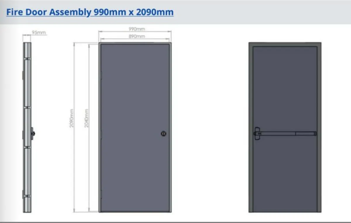 panic  bar  safety / security  doors - Image 3