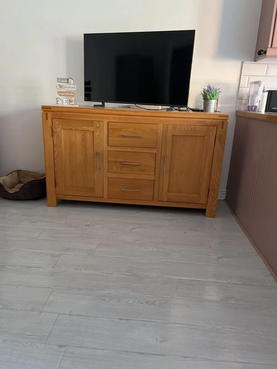 Solid Oak Sideboard - Image 1