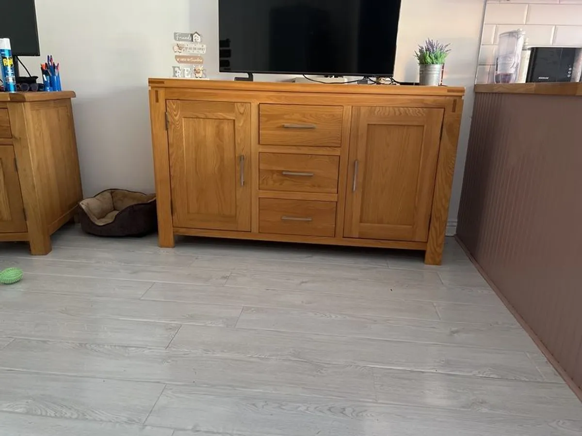 Solid Oak Sideboard - Image 2