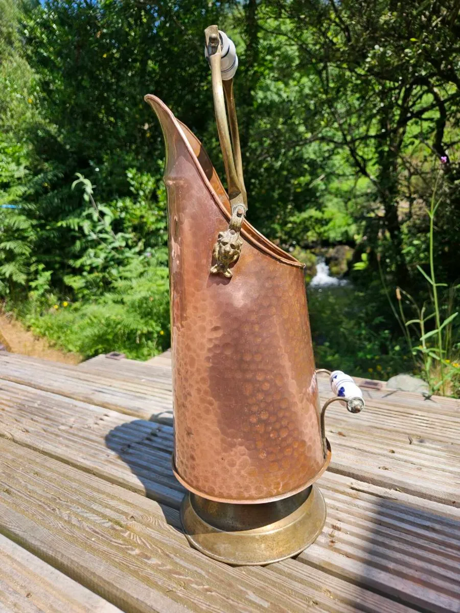 Antique Copper & Brass Coal Scuttle | Delivered - Image 1