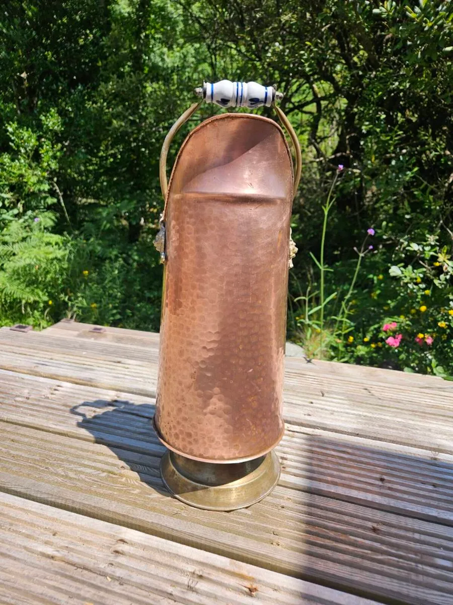 Antique Copper & Brass Coal Scuttle | Delivered - Image 2