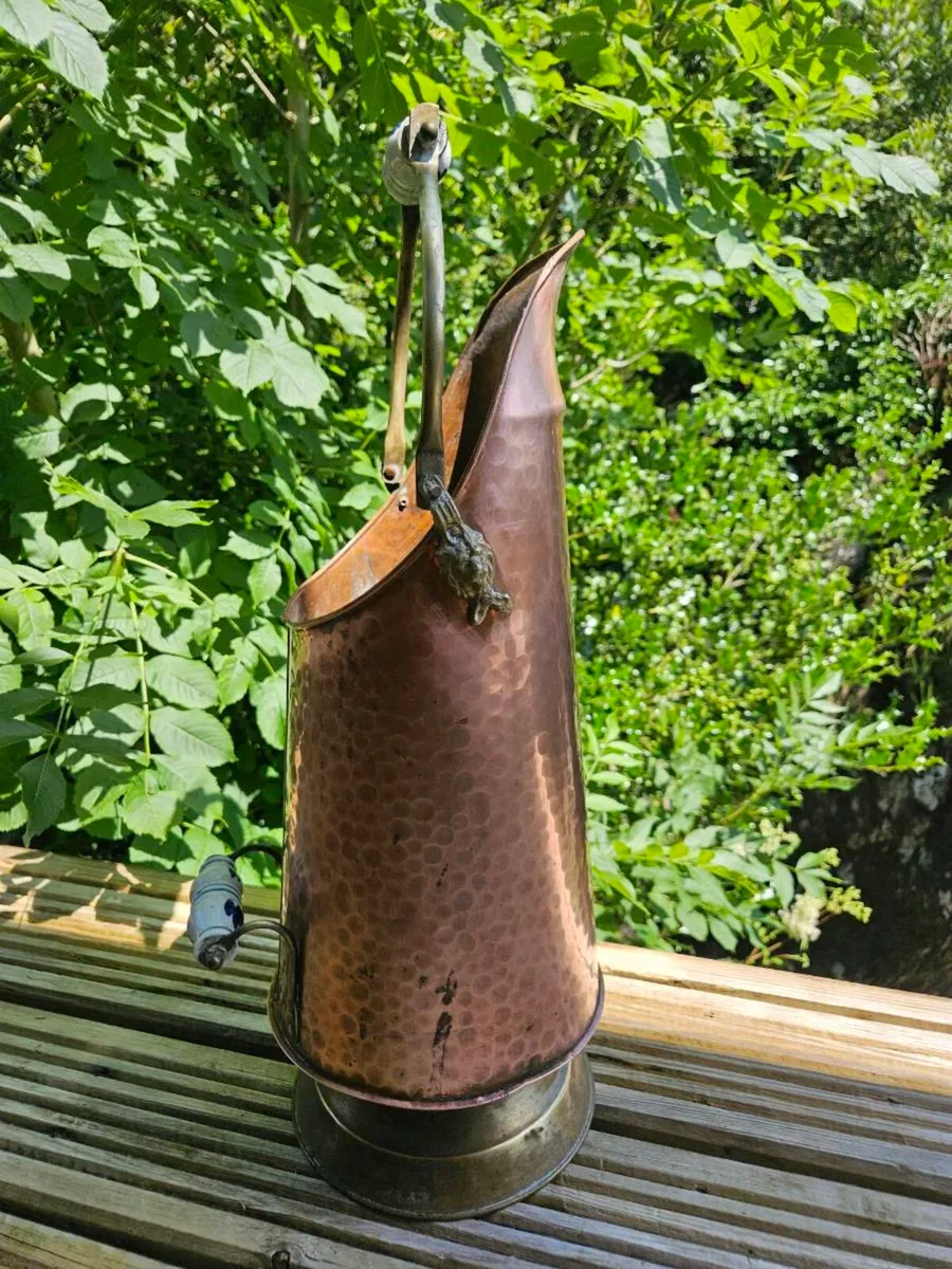 Antique Copper & Brass Coal Scuttle | Delivered - Image 3