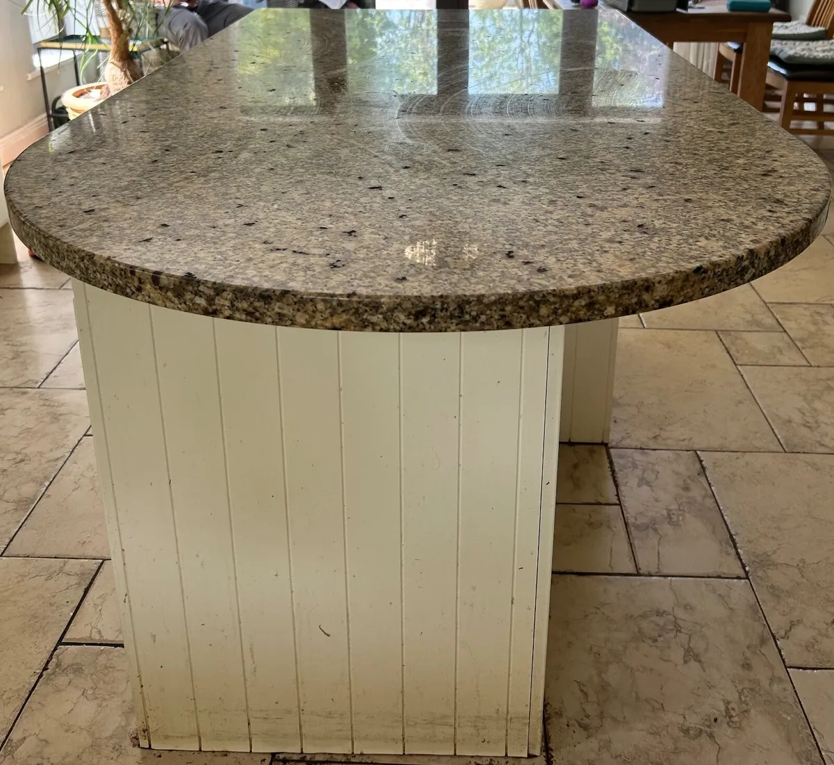1.8m Solid Venetian Gold Granite Kitchen Island - Image 3