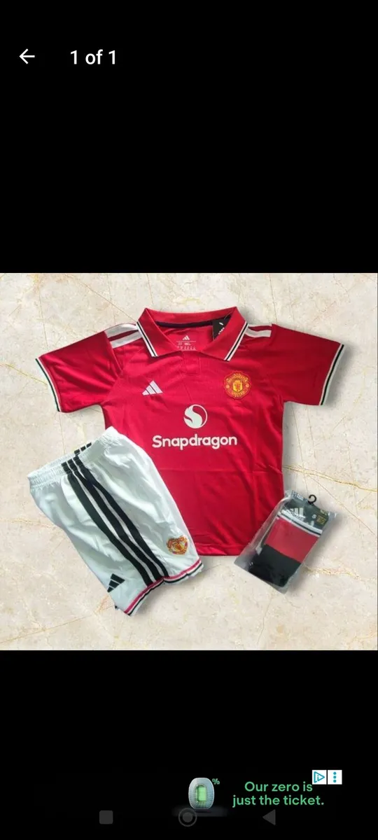 MAN UTD 26/27 (KIDS FULL KIT) 6/7 TO 12/13 YRS