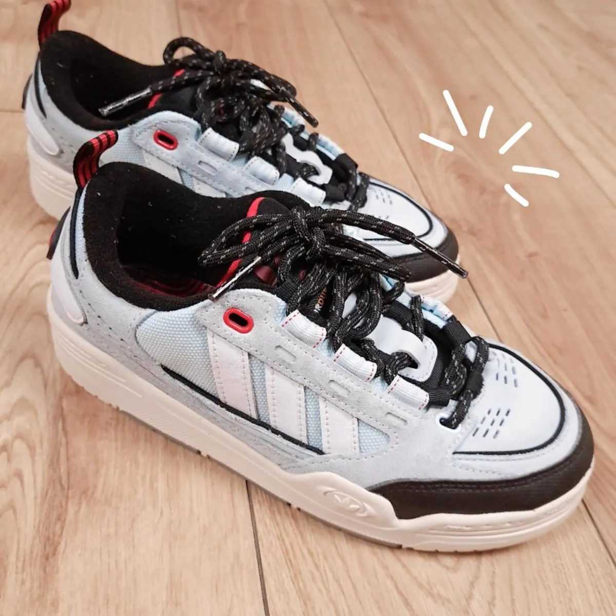 Adidas Adi2000 Blue Low Top Chunky Trainers 4.5UK - Image 1