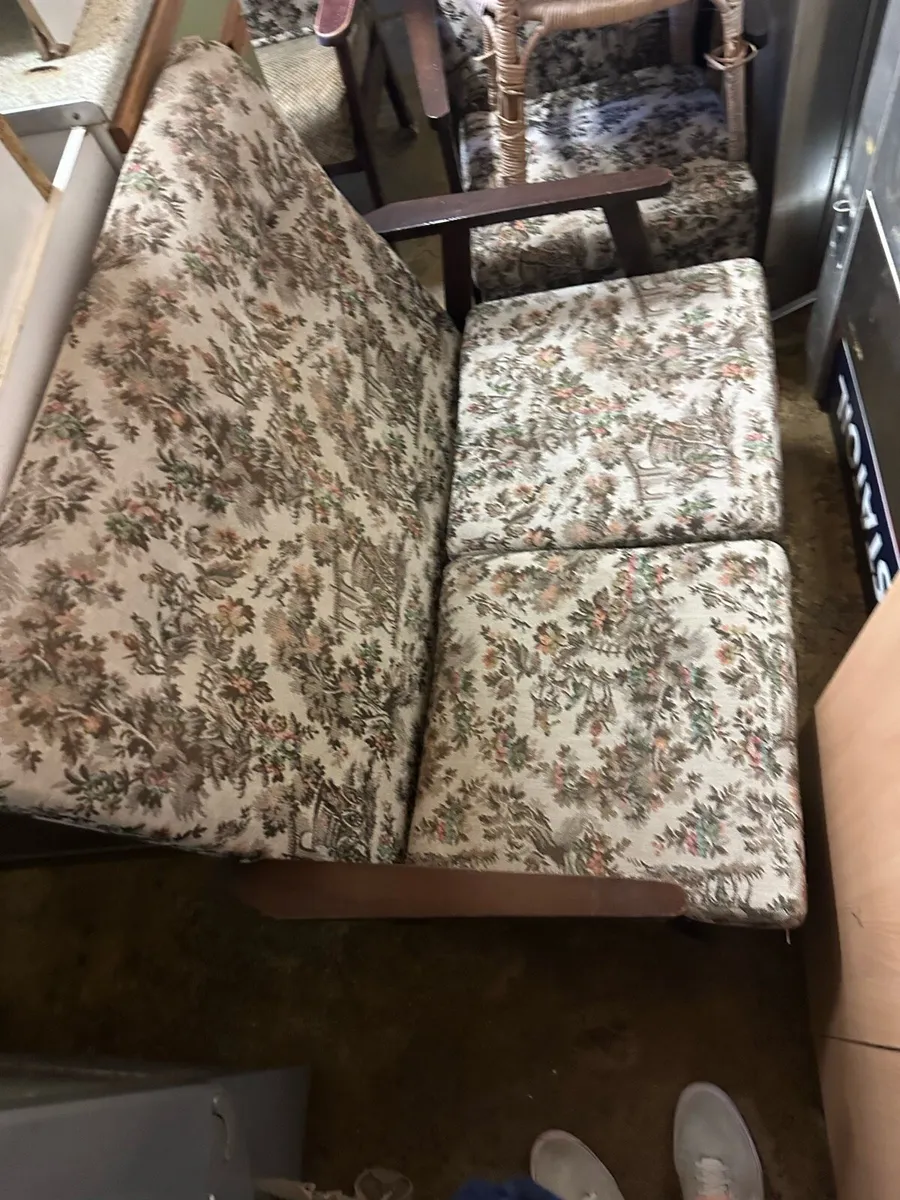 2 person couch and 2 arm chairs - Image 1