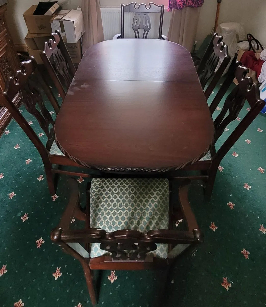 Mahogany Table & Chairs - Image 3