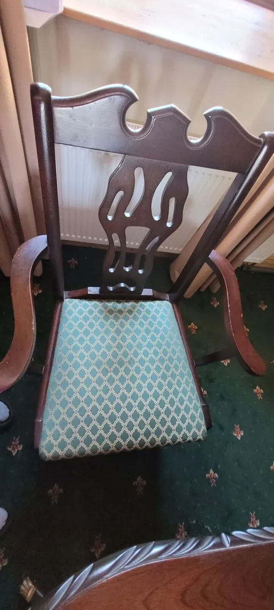 Mahogany Table & Chairs - Image 4