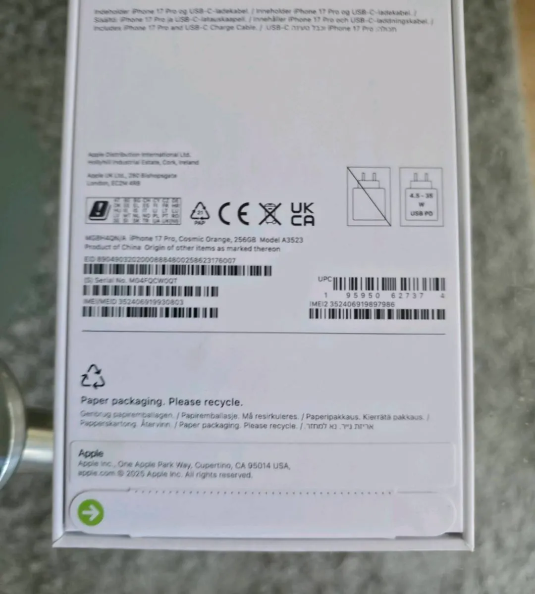 Apple Iphone 17 Pro 256GB IRISH - Image 3