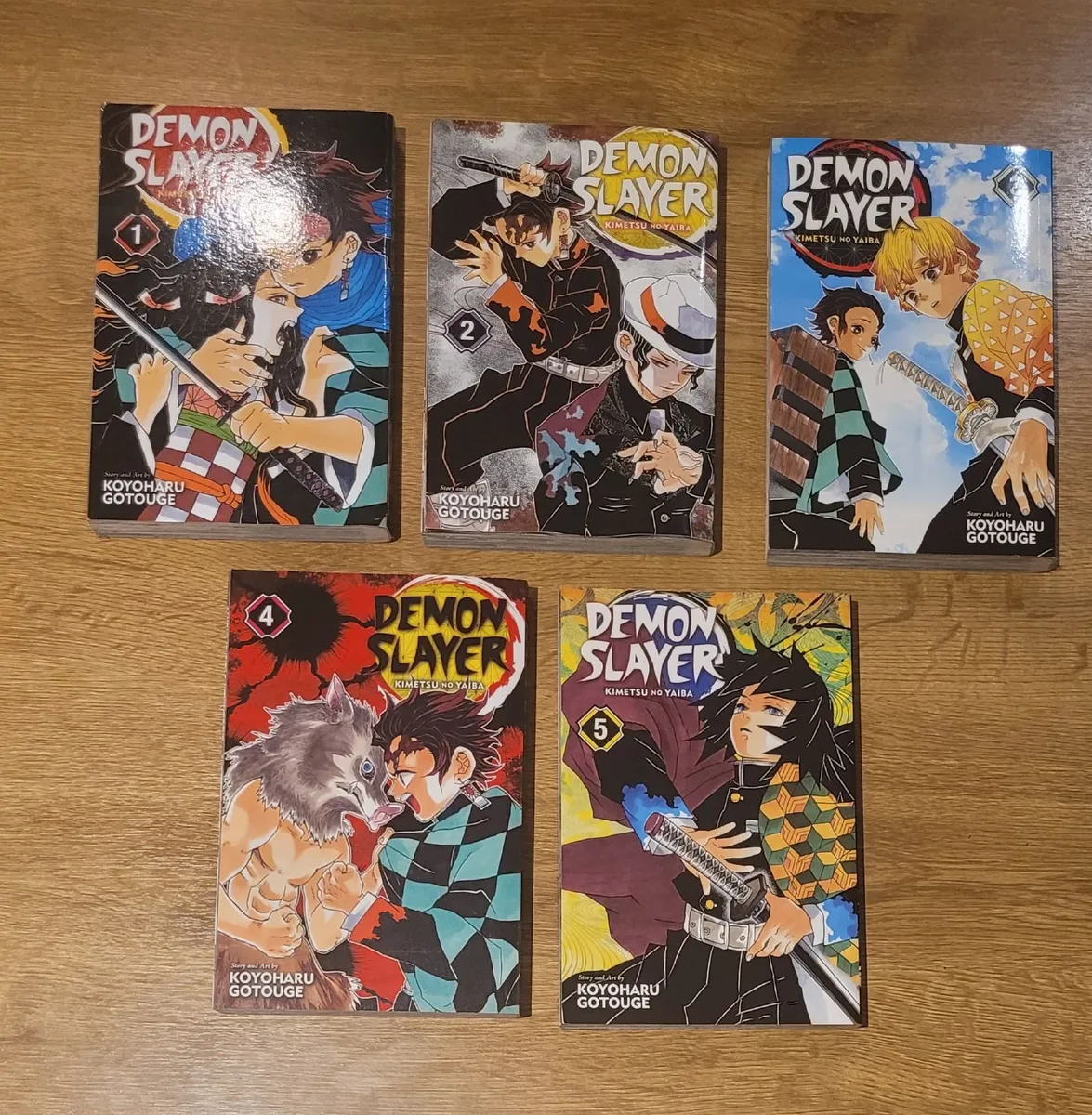 Demon slayer manga volumes 1-5 - Image 1