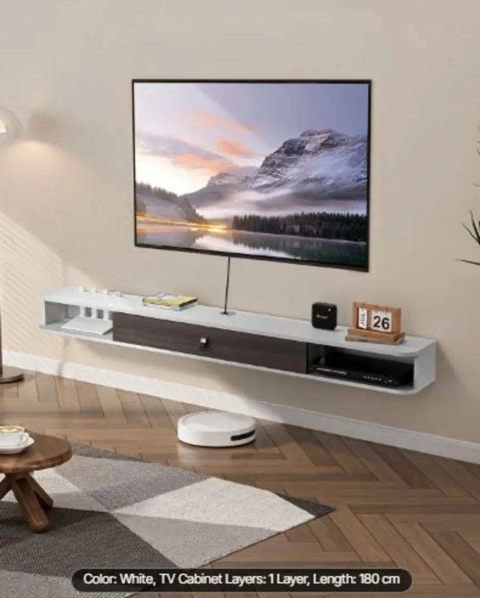 Floating TV Stand, 70 in Wall Mount - Image 3