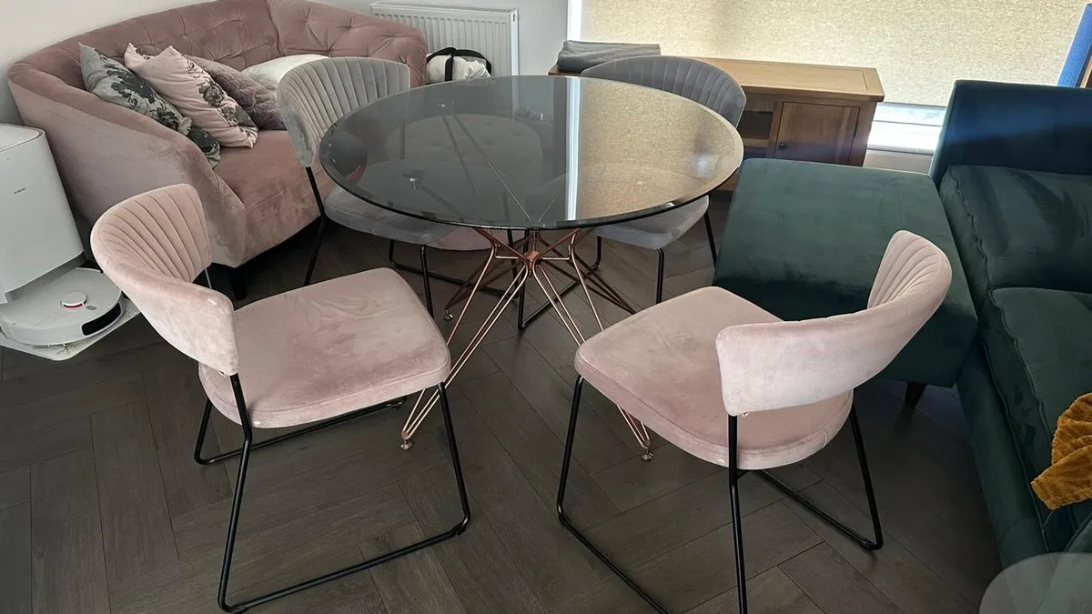 Round Glass Dining Table - Image 2