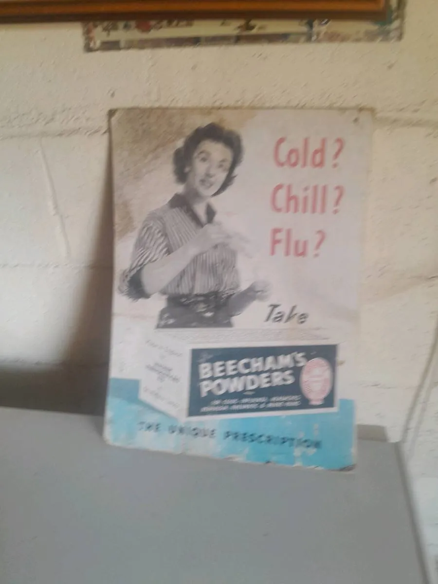 Original  Beecham powders showcard - Image 2