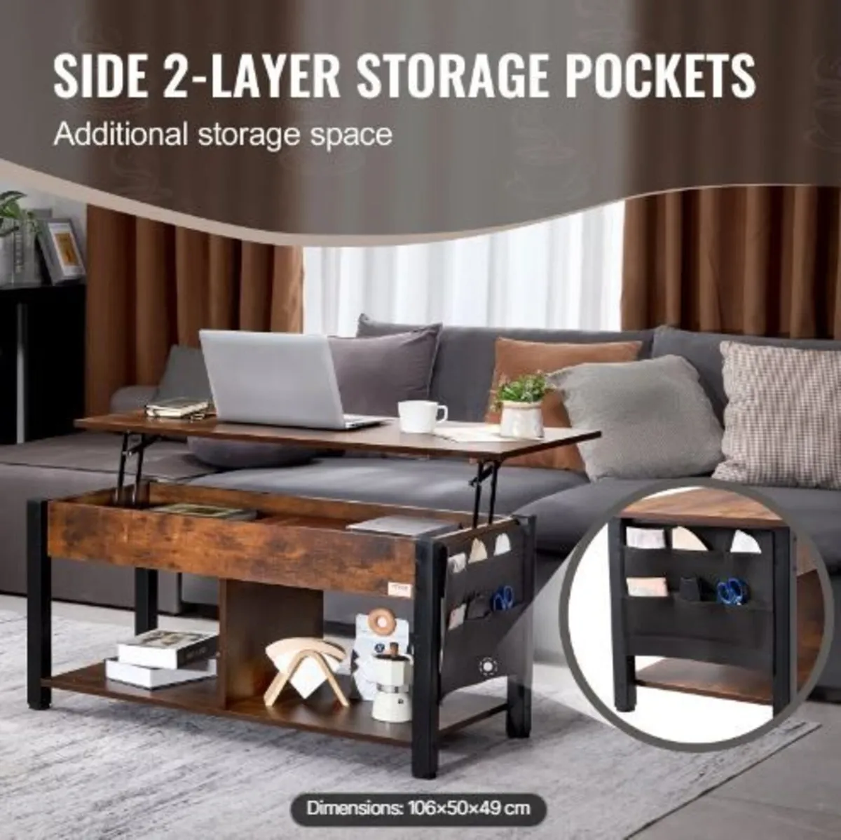 Lift Top Coffee Table - Image 2