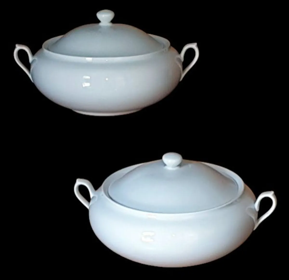 Pair of Large Vintage Porcelain Tureens - Image 2