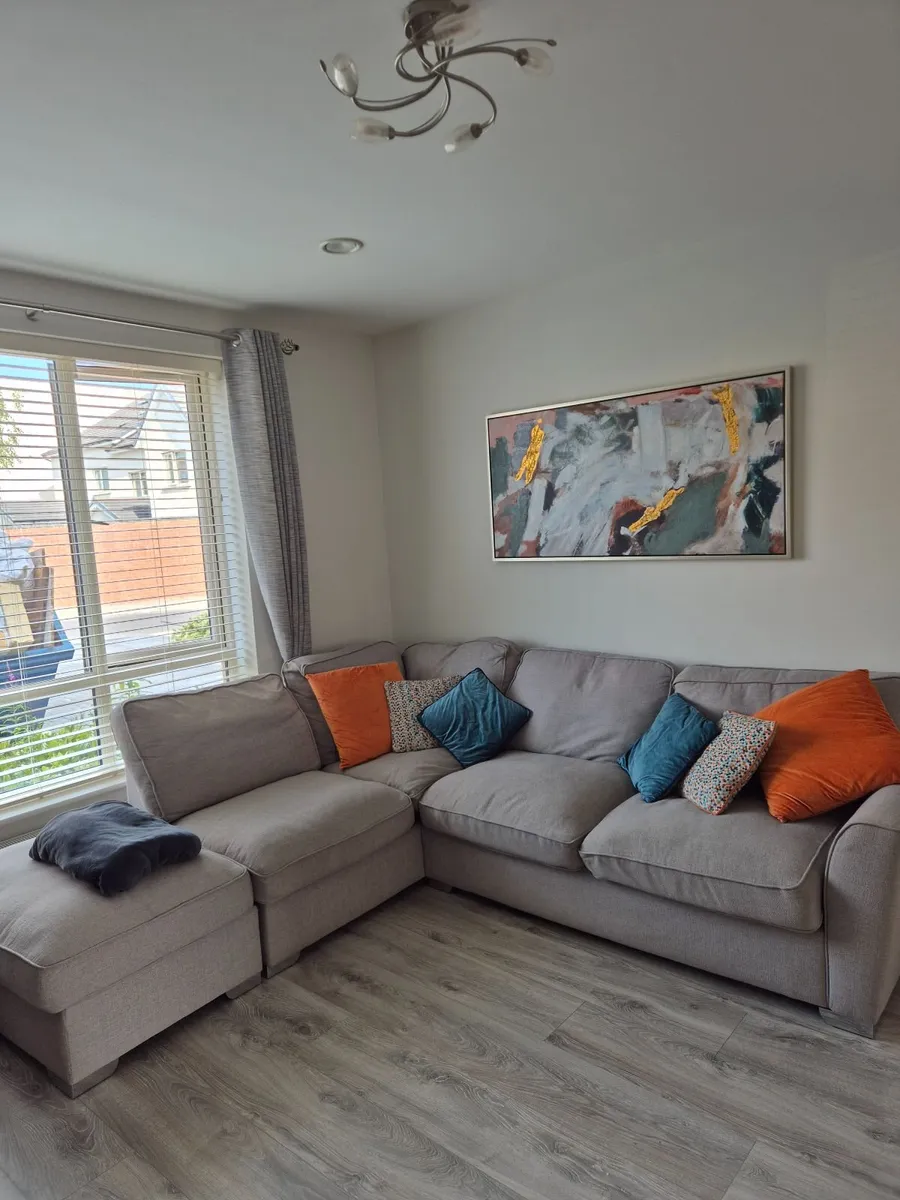L-Shaped Corner Sofa With Foot Stool - Image 1