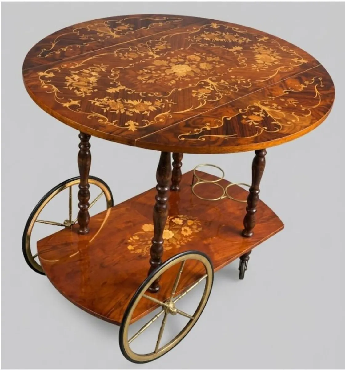 Vintage-style, wooden tea trolley/ drinks cabinet - Image 1