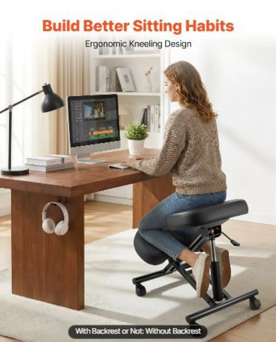 Ergonomic Kneeling Chair with Wheels - Image 3