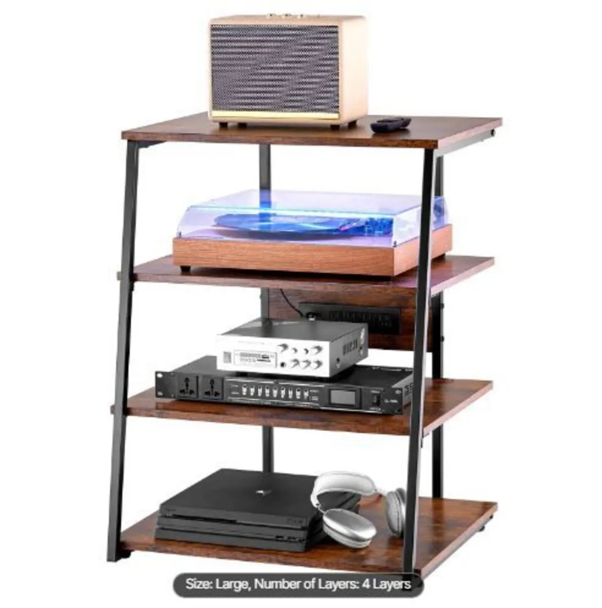 4-Tier AV Media Stand - Image 1
