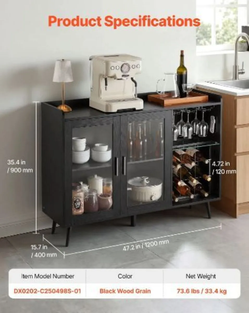 Wine Cabinet, Coffee Bar Cabinet - Image 3