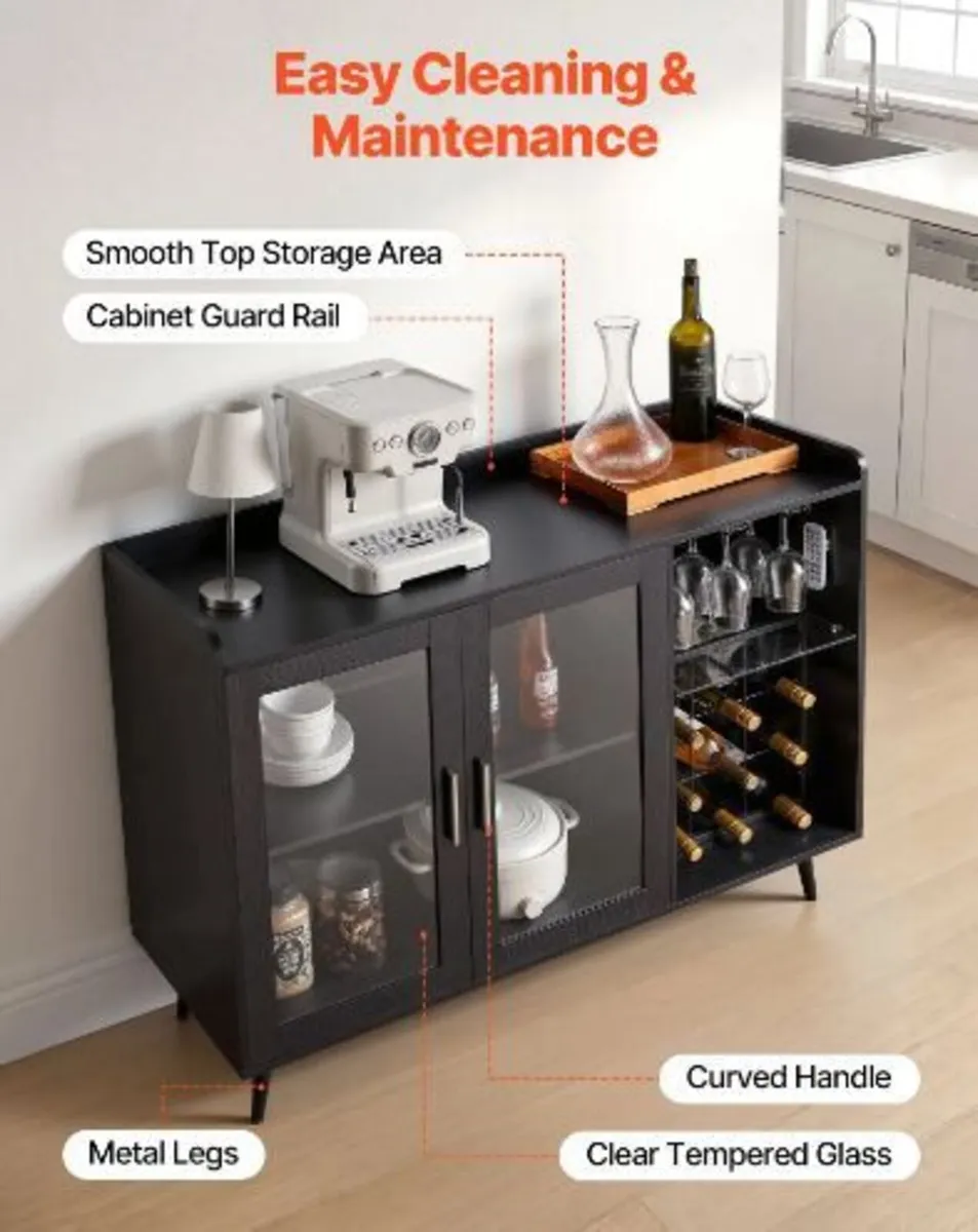Wine Cabinet, Coffee Bar Cabinet - Image 4