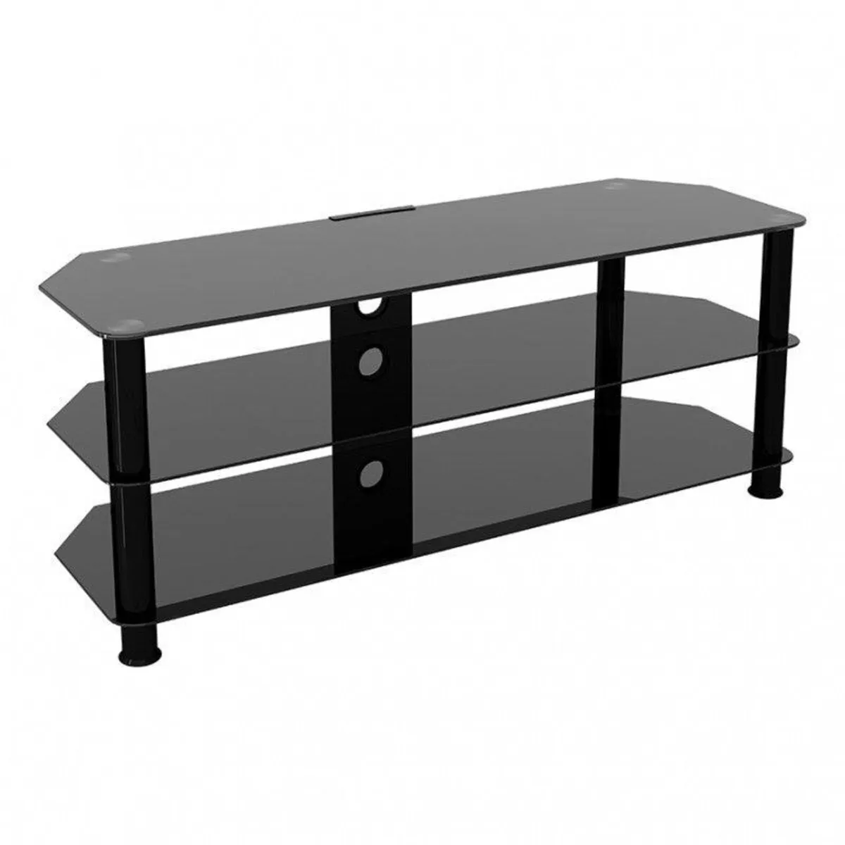 Glass corner TV stand