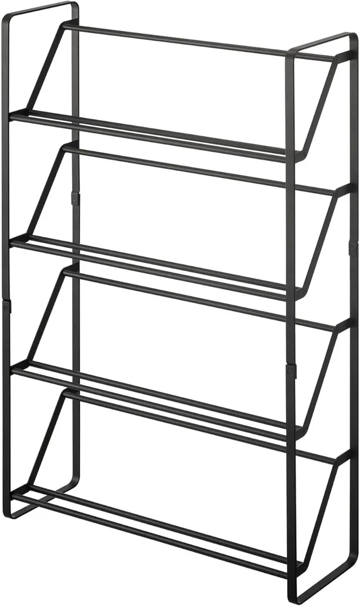 Frame 4-Tiered Slim Shoe Rack Steel Minimalist - Image 1