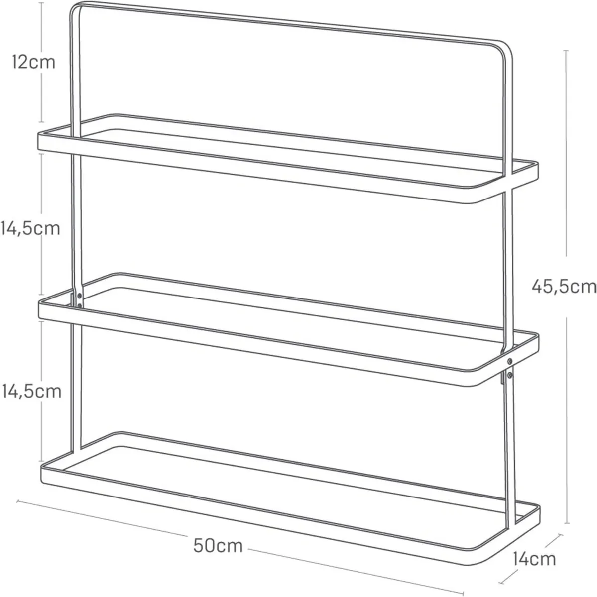 Shoe Rack Wide Steel Minimalist 50 X 14 - Image 2