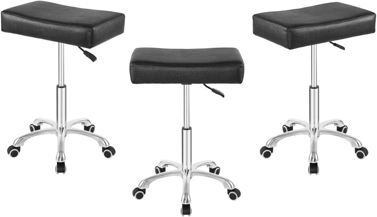 Rolling Swivel Stool Height Adjustable with Wheels - Image 3