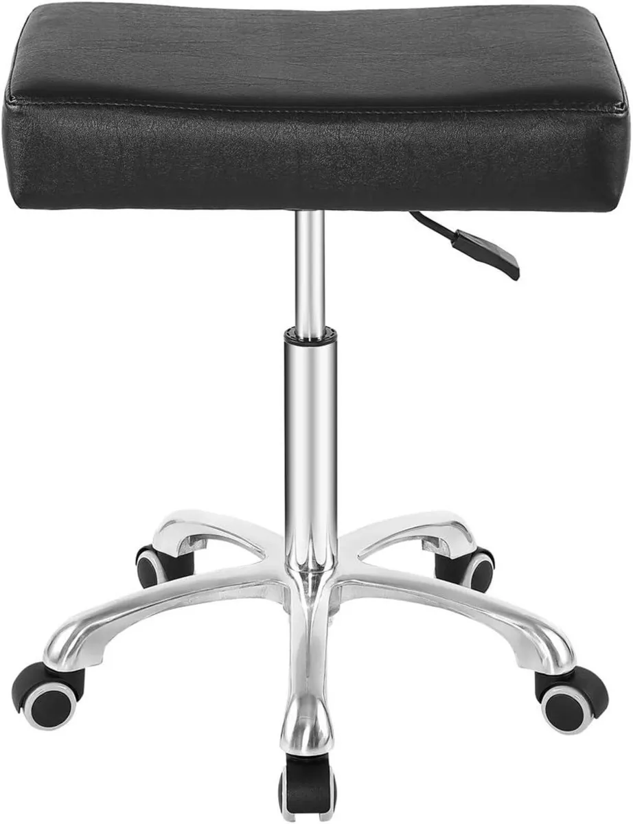 Rolling Swivel Stool Height Adjustable with Wheels - Image 1