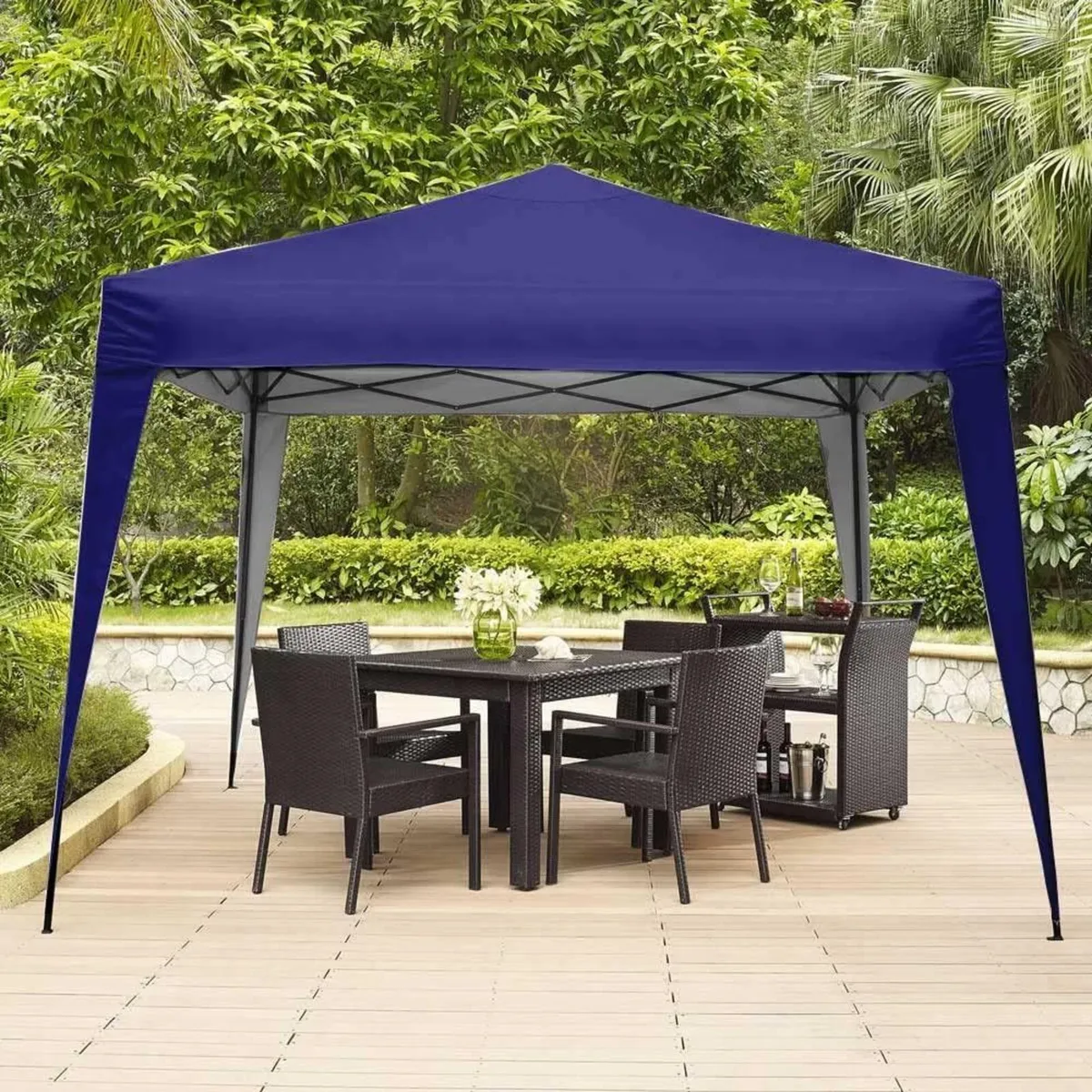 Gazebo 3 X M Folding Polyester Fabric Waterproof - Image 2
