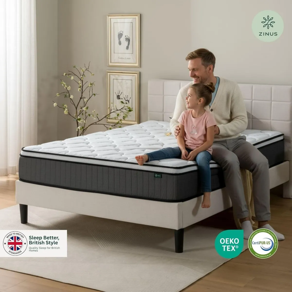 Zinus Memory Foam Mattress Pocket Spring 10'' - Image 4