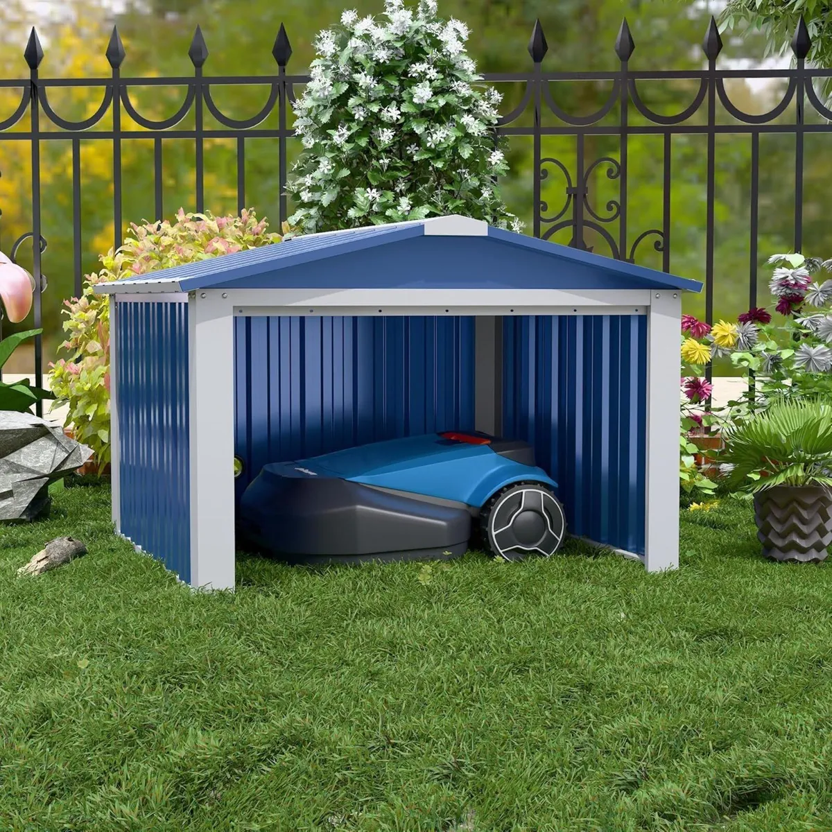 Garden Robot Lawnmower Garage - Image 1