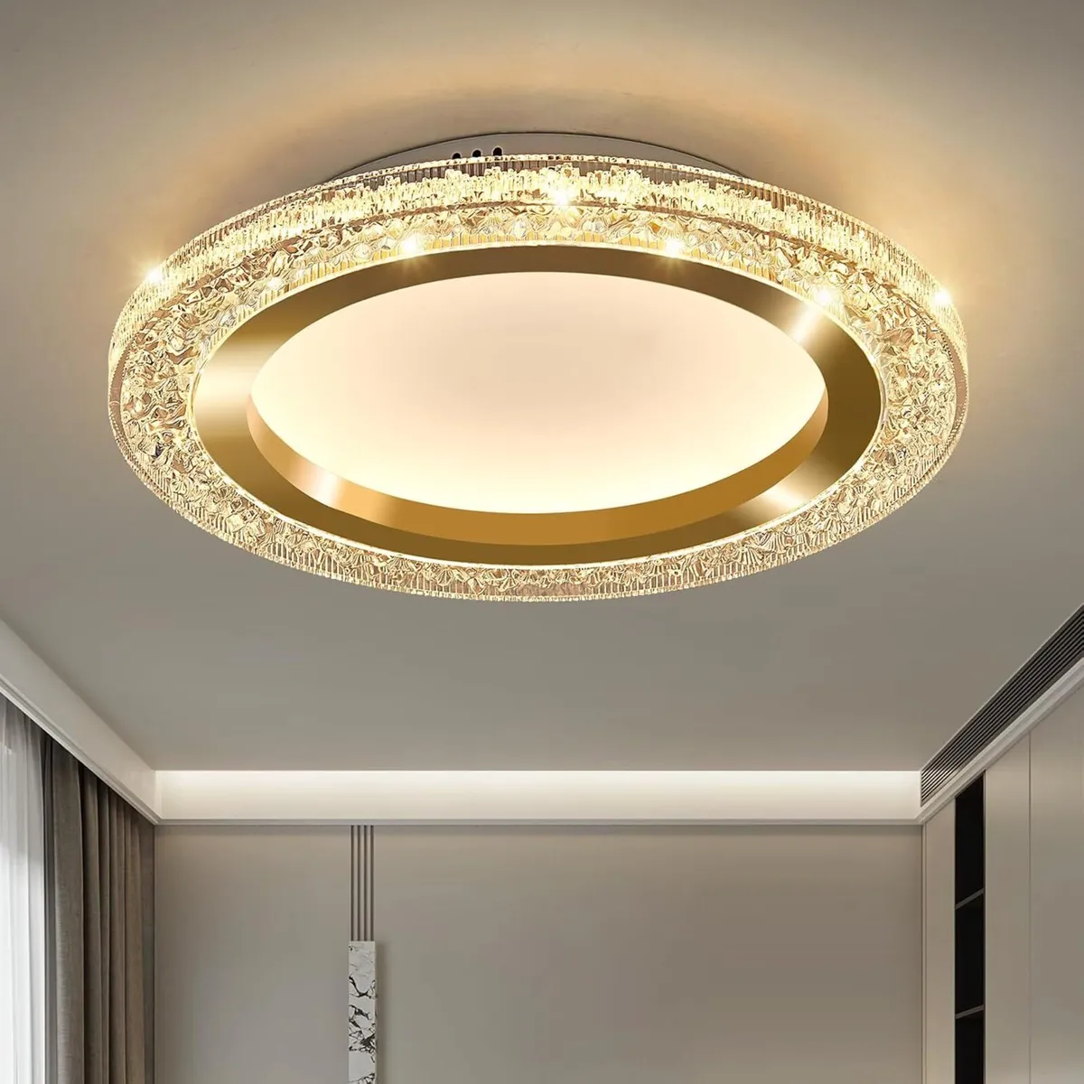 28W LED Flush Mount Ceiling Light 11.81" Modern - Image 1